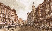 richard wagner the graben, one of the principal streets in vienna oil painting